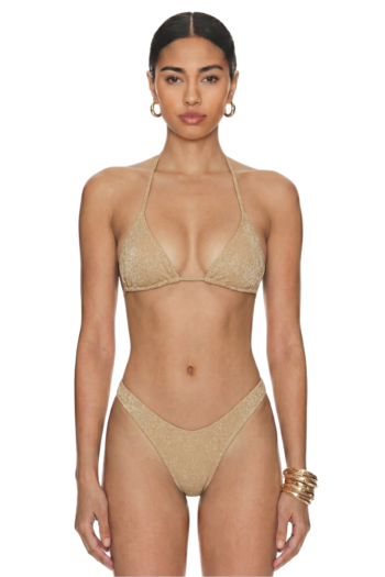 Final Sale Bailee Bikini Set - Gold Shimmer