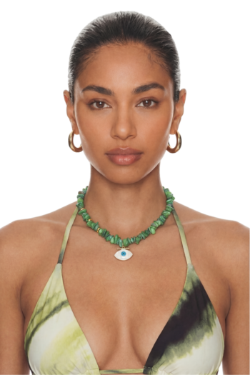 Kyma Shell Necklace - Green