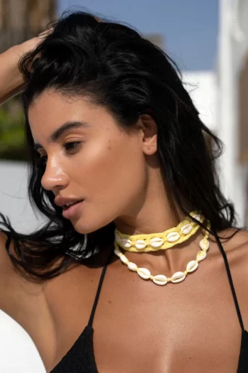Final Sale Maui Necklace Set - Lemon Crochet