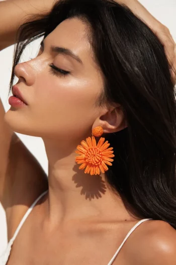 Final Sale Maribel Earrings - Orange
