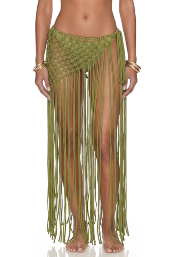 Sofie Sarong - Olive Macrame