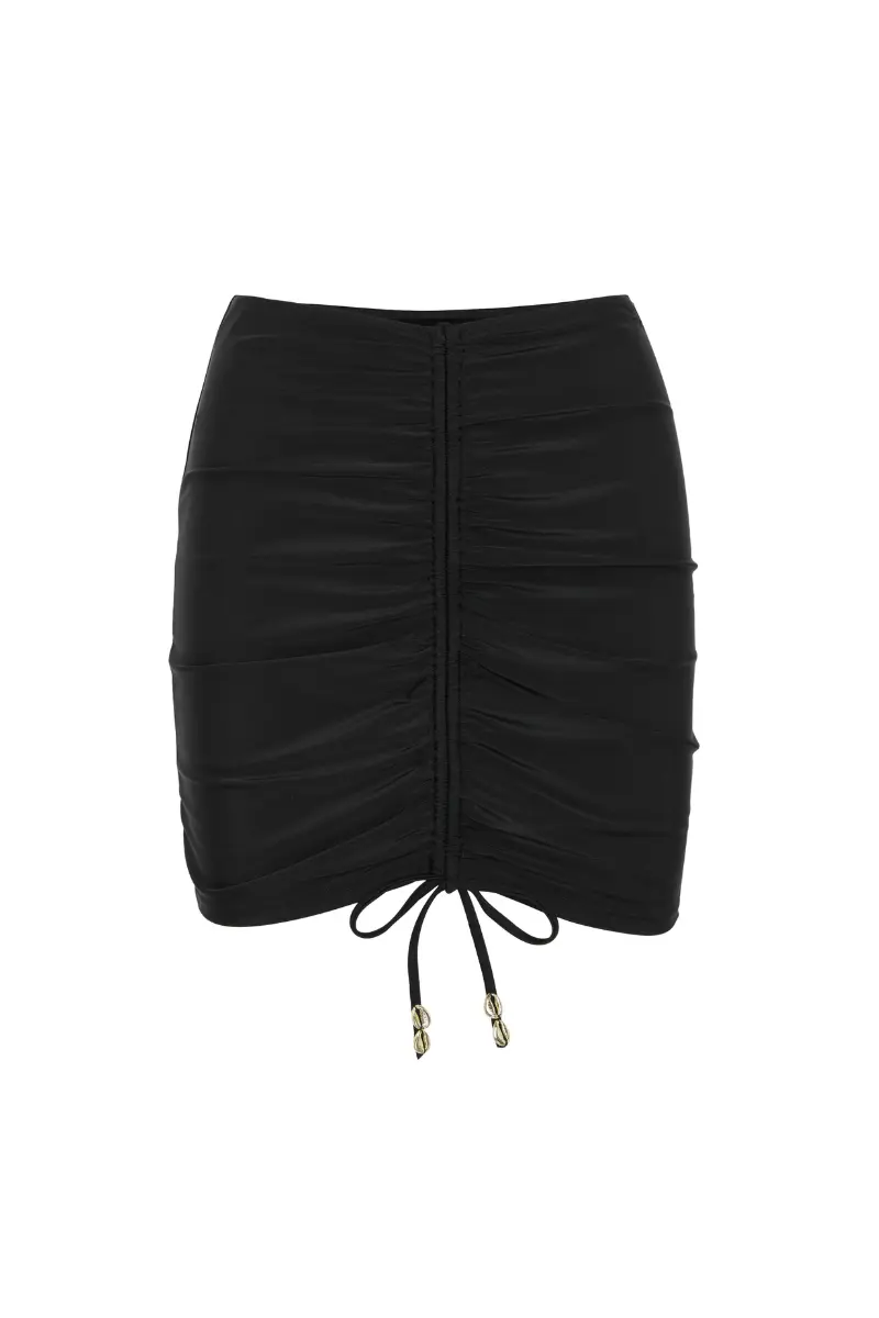 Final Sale Barcelona Mini Skirt - Black - Image 2