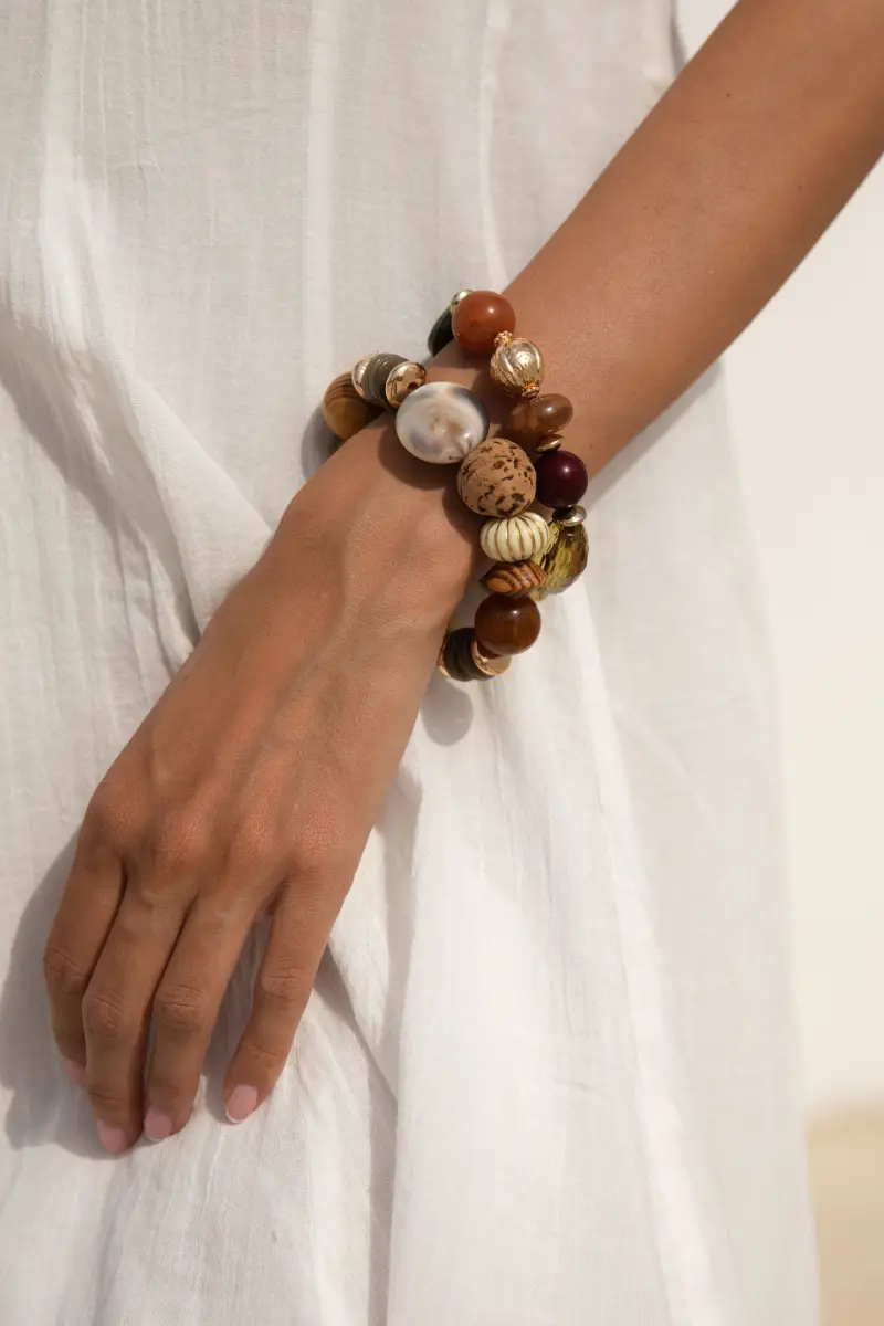 Zephyr Wooden Bangle Set - Image 2