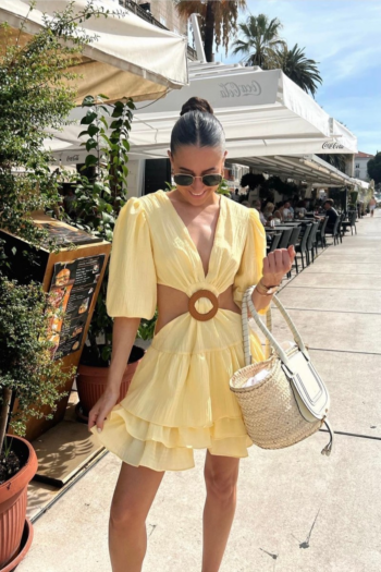 Final Sale Paloma Dress - Lemon