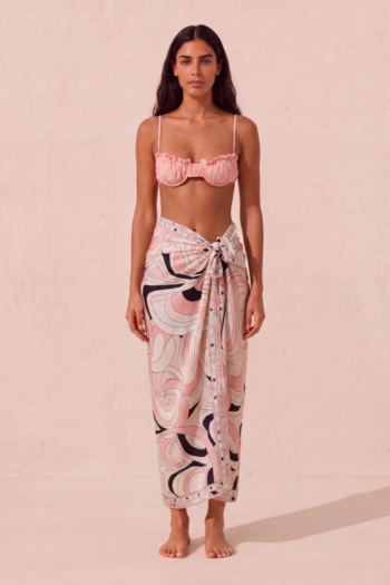 Bonita Satin Sarong &ndash; Pastel Pink